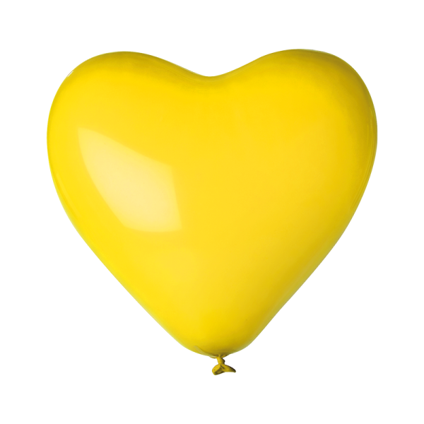 Herzballons ohne Druck Ø 33 cm