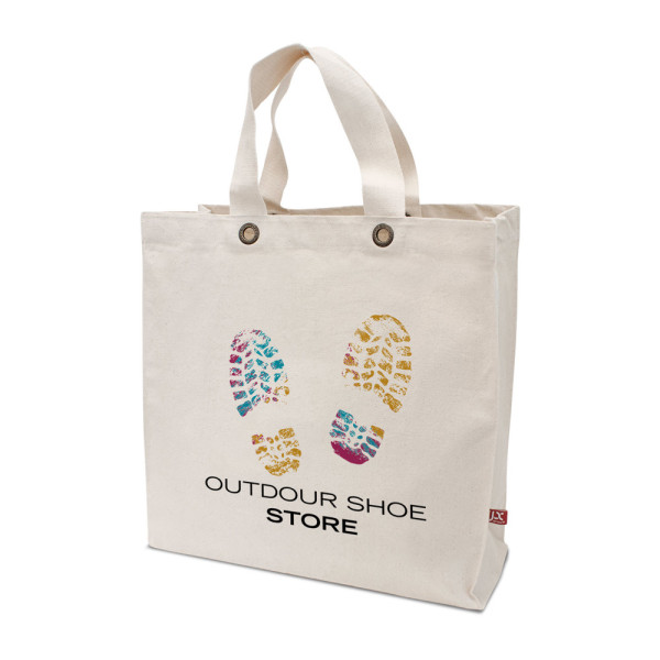 Schwere Baumwolltasche mit Bodenfalte – KALKUTTA